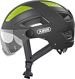 ABUS Stadthelm Hyban 2.0 ACE - Fahrradhelm mit Visier, Licht und ABS-Hartschale...