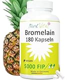 Bromelain Hochdosiert Kapseln - 180 Tabletten - 1000 mg pro Tagesdosis -...