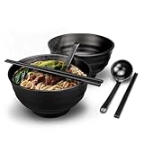 2 Sets (6 Stück) Japanische Ramen Schüssel Set, 35 Unzen große Ramen-Schalen,...