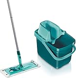 Leifheit Set Combi M micro duo mit rückenschonendem Wischer, Wischtuchpresse...