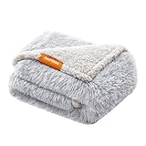 Feandrea Hundedecke, wasserdichte Decke, Langer Plüsch, für Miniaturhunde,...
