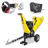 BAMATO Holzhäcksler HACK-150 | inklusive Abdeckplane | max. 120 mm Aststärke |...