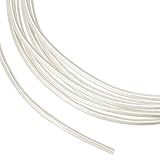 BENECREAT 1mm/18 Gauge 999 Reiner Silber-Sterlingdraht, 0.5m Runder Basteldraht...