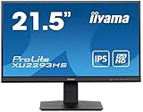 iiyama Prolite XU2293HS-B5 54,5cm 21,5 Zoll IPS LED-Monitor Full-HD HDMI DP...