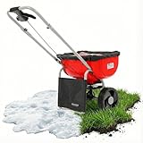 Hecht Universal Streuwagen 27 Liter – Schleuderstreuwagen für Rasendünger,...