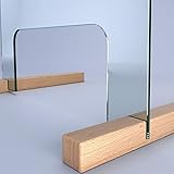 SARAR Spuckschutz aus 8mm echtes SICHERHEITSGLAS - (B) 100 cm x (H) 60 cm Made...
