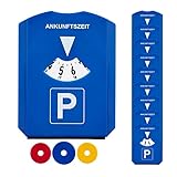 Relaxdays Parkscheibe 10er Pack, Eiskratzer, 3 Einkaufswagenchips, Gummilippe,...