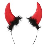 KarneLux Haarreif Teufelshörner - Teufel Kostüm Haarschmuck Accessoire für...
