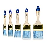 Hardy Working Tools 5 STK. Flachpinsel-Set 25 mm – 75 mm Serie 42,...