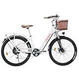cysum Cityrun E-Bike für Damen, 26 Zoll Elektrofahrrad, City E-Bike für...