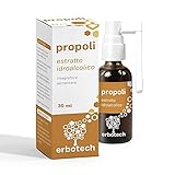 ERBOTECH Propolis Spray 30 ml, Urtinktur, 100% reiner Extrakt, natürliches...