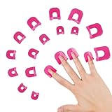 WeddHuis 26pcs Nagellack Schablone,Wiederverwendbar Nägel Edge Hautbarriere...