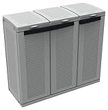 Terry - Ecocab 3: Abfallsammelschrank, Schrank mit 3 Fächern, für Innen- und...