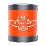 BEKATEQ 1K Fliesenlack für Boden- und Wandfliesen, 1l Anthrazitgrau seidenmatt...
