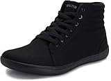 WHITIN Barfuss Schuhe Damen Barfußschuhe Winter Canvas Barfuß Hoch High Mid...