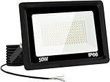 Jefedana LED Strahler Außen 50W-IP66 Wasserdicht Fluter-6000K 5000LM Superhell...