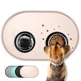 Conlun Napfunterlage Hund,1,2cm Hohe Ränder Futtermatte Katzen zur Vermeidung...