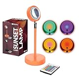 Fisura – Sunset-Lampe mit 16 Farben. Orangefarbene Sonnenuntergangslampe....