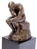 Kunst & Ambiente - Der Denker - Auguste Rodin Skulptur in Bronze - Bronzefigur -...