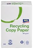 aro Recycling-Kopierpapier Druckerpapier Universalpapier - DIN A4-80 g/m² - 5 x...