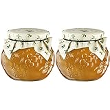 Food-United HOLUNDERBLÜTEN-GELEE naturrein 2x 640g im stilvollen Dekorglas von...