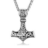 Thors Hammer Halskette, Thor Hammer Kette, Thors Hammer Anhänger Mit Keltischer...