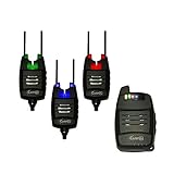CarpOn® Funk Bissanzeiger Set 2+1,3+1,4+1 3 Angeln Bissalarm+1 Empfänger