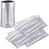 infactory Weinkühler: 4er-Set Flaschenkühler für Ø 75-86 mm, Kühl- &...