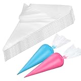 XMBYGEY Spritzbeutel Einweg,100 Stück Spritzbeutel Einweg,30×20cm groß...