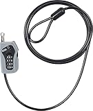ABUS 52523 Kabelschloss, Schwarz, 200 cm