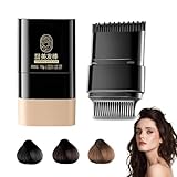 2-in-1 Instant Haarfärbestift mit integriertem Ausbesserungskamm, Wasserfester...