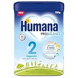 Humana 2 Folgemilch mit 5 HMO - Natürliche Darmgesundheit für Babys ab dem 6;...