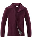 33,000ft Damen Fleecejacke mit Durchgehendem Reißverschluss Stehkragen Damen...