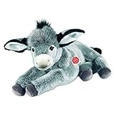 Teddy Hermann 90249 Esel liegend 50 cm, Kuscheltier, Plüschtier mit recycelter...