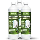 bio-chem Haar-Weg Abflussfrei – Abflussreiniger EXTRA STARK – 3x 1000 ML -...