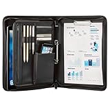 ONVAYA® Konferenzmappe A4 | schwarz | Aktenmappe | Businessmappe | Schreibmappe...