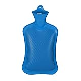 Relaxdays Wärmflasche ohne Bezug, langlebig, sichere Wärmeflasche, 2 L...