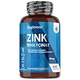 Zink Bisglycinat - 400 Tabletten mit Zinc - Vegan & 1+ Jahr Vorrat - Zink trägt...