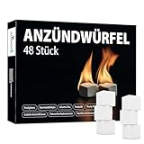 Samore 1152 x Anzündwürfel (= 24 Packungen x48 Stück) Kaminanzünder...