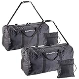 PEARL Reisetasche faltbar: 2er-Set Falt-Reisetasche aus reißfestem Polyester,...