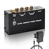 SinLoon PP400P Professional Phono Preamp Dual Output (RCA & 6.35mm) mit...