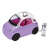 Barbie-Auto, Cabrio, Elektroauto lila mit Ladestation und Kabel, rosa...