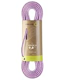 EDELRID Unisex – Erwachsene Birdlime 1R 9,8mm Kletterseil, pink-royal, 70 M