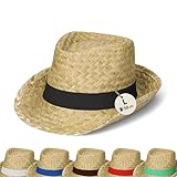 Sommerhut 'Kuba' Unisex - Sonnenhut für Damen & Herren im Trilby-Design -...