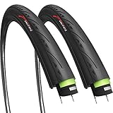 Fincci Fahrradreifen 28 Zoll - Paar Rennrad Reifen unplattbar 700x25c mit 3 mm...