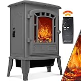 KESSER® Elektrokamin mit Heizlüfter & Fernbedienung 2000W Elektro Kamin...