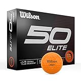 Wilson Unisex-Erwachsene Fifty Elite Golfbälle, Orange/Abendrot im...
