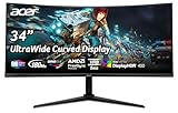 Acer Nitro XZ342CU V3 Gaming Monitor 34 Zoll (86 cm Bildschirm) UWQHD, VA, 180Hz...