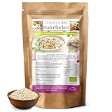 Gekeimte Haferflocken Bio – glutenfreie Haferflocken aus Nackthafer (750 g)...