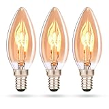 CROWN LED E27 LED Glühbirne Kerzenform - Warmweiße - Energieeffizient E-Klasse...